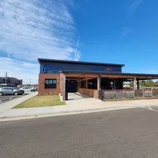 The entrance to the restaurant.