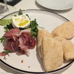 Burrata with fried dough