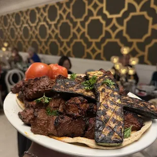 Beef Kebab &amp; Grilled Veggies