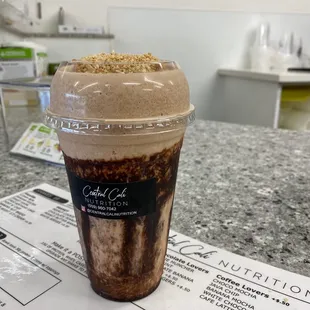 Banana mocha smoothy