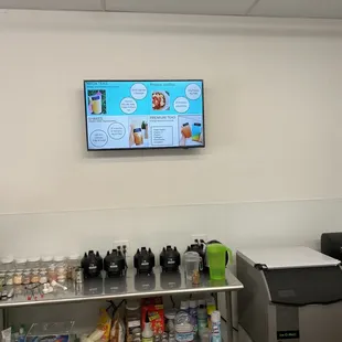 a tv mounted on the wall