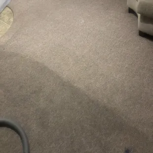 Halfway done with this room. You can see these carpets coming back to life :)