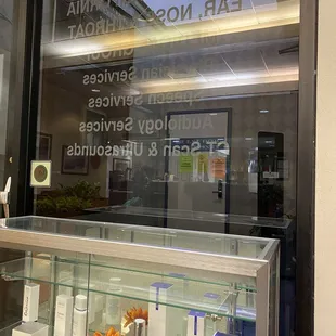 Lobby waiting room window