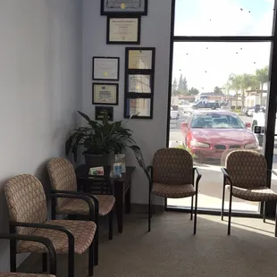 Spacious waiting room!