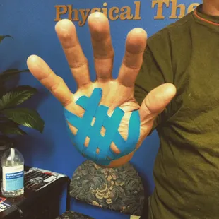 We do kinesio taping for any problem you may have! This web technique is to decrease swelling and pain!