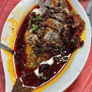 Steamed fish