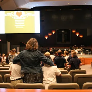 Worshipping and Praising the Lord in chapel