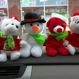 We won 5 toys today!