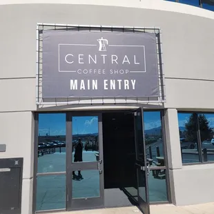 Central Coffee Shop Entrance