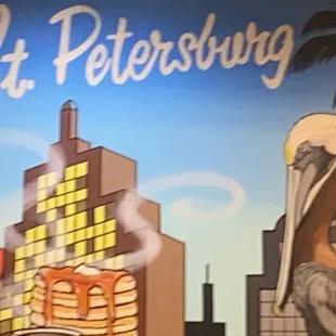 a woman and a pelican