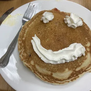 Pancakes with chocolate chips
