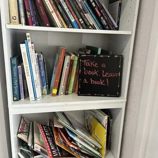 Take a book leave a book! I've done both.