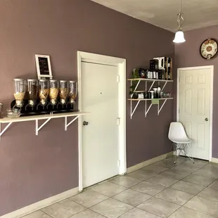 a view of the kitchen