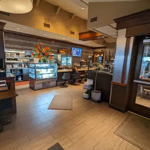 the interior of the restaurant