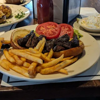 Sliced London Broil Sandwich