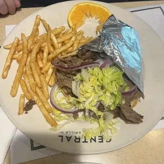 Traditional Gyro Sandwich