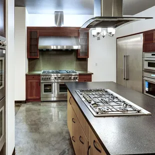 large kitchens on display