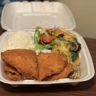 Fish, Rice &amp; Vegetables