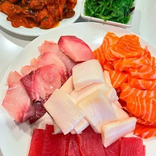 sashimi, sushi and sashimi, food, sushi