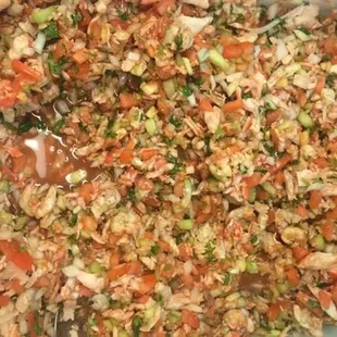 ceviche de camaron con jaiva/ shrimp ceviche
