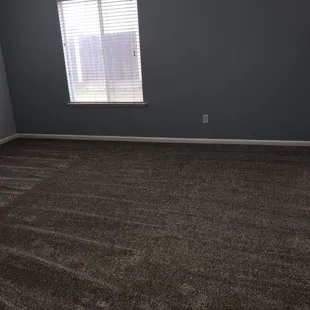 Master bedroom newly laid carpet