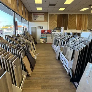A large variety of flooring options.