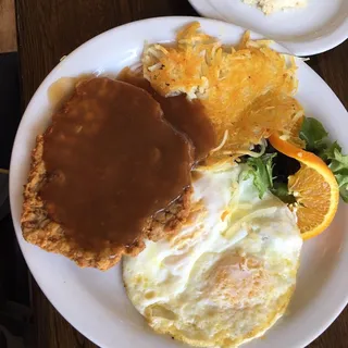 Chicken Fried Steak & Eggs