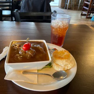 Hot Beef Sundae Sandwich