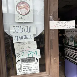 This is what you see if they're sold out at the wine shop next door