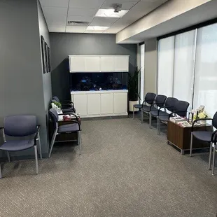 Their lobby even has the most beautiful fish tank