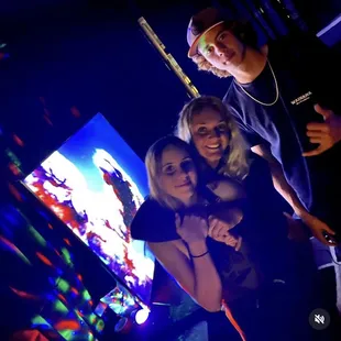 a man and a woman posing for a picture