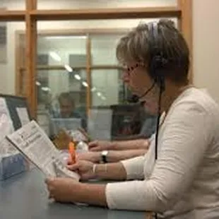 just reading the morning paper to the visually &amp; physically impaired