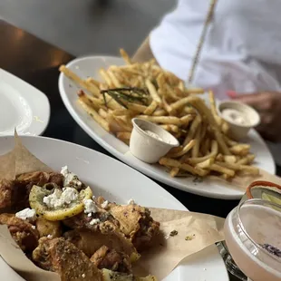 Central Chicken Wings &amp; Herb Seasoned Fries