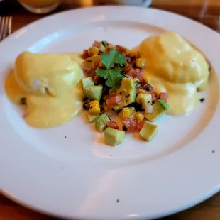 Sweet Corn Cake Benedict