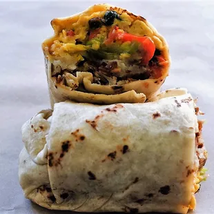 Grilled Veggie Breakfast Burrito