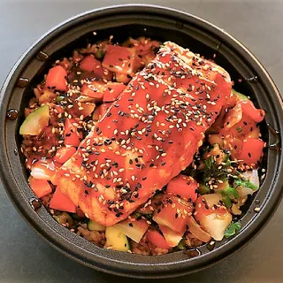 Grilled Salmon Teriyaki Bowl