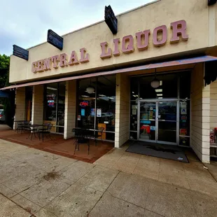 the front of the building