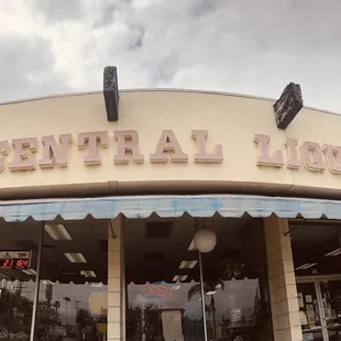 the front of the building