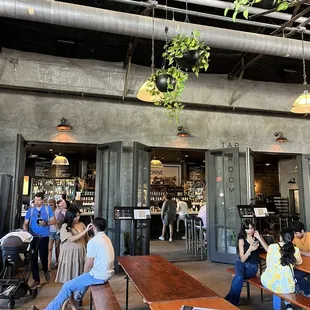 Inside seating area