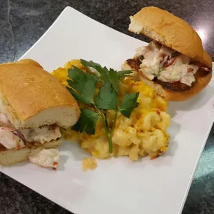 Lobster rolls and lobster mac n cheese