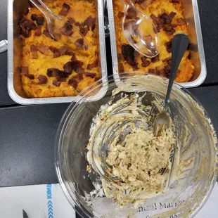 Delicious sweet potatoes and three pepper butter at texas steakhouse