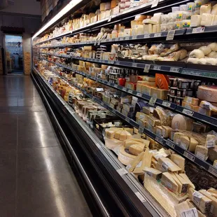 About 1/2 of cheese selection!