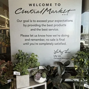 Opening mission statement