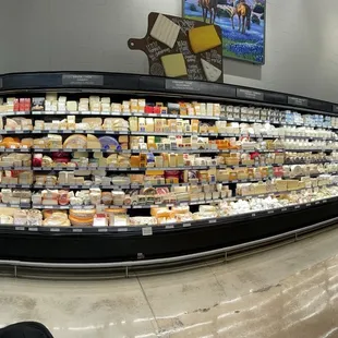Part of the cheese section.
