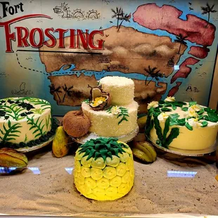 Hawaiian Inspired Cakes