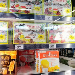 Ices &amp; push pops