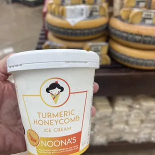 Noonas ice cream. A new brand that has inspired flavors like black sesame and Taro. Can&apos;t wait until they get more in stock.