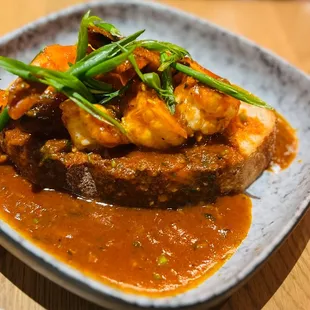 Creole shrimp for the win.