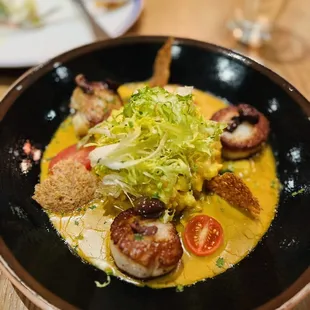 This was the scallop special with perfect seeding and robust risotto .