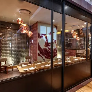 Semi-Private dining room can accommodate up to 18 people